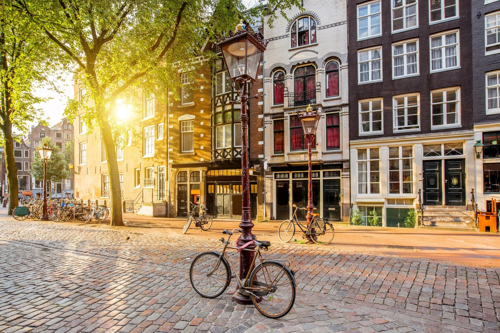 Amsterdam cityscape view