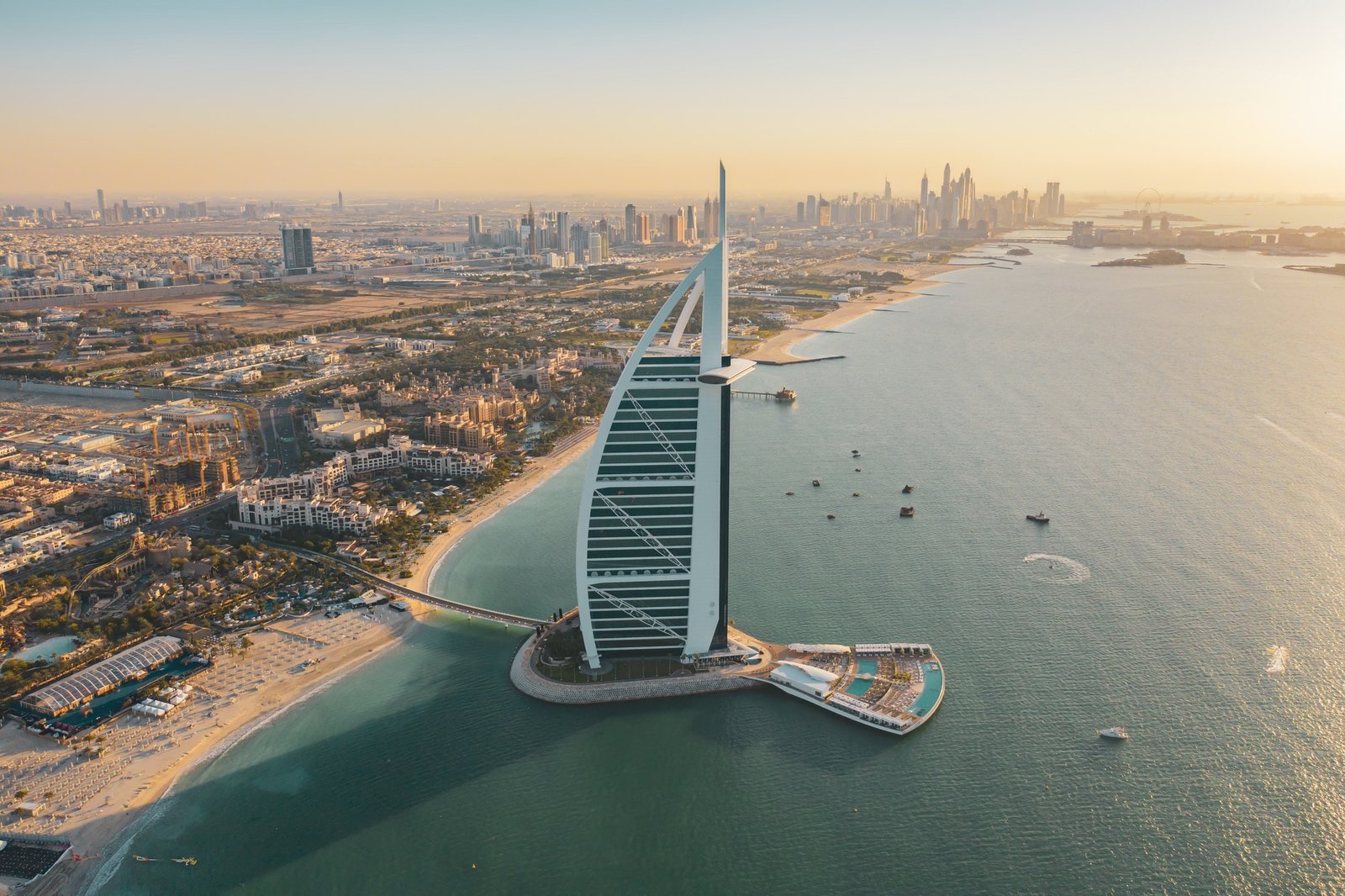 Dubai Downtown skyline, United Arab Emirates or UAE. Urban city.