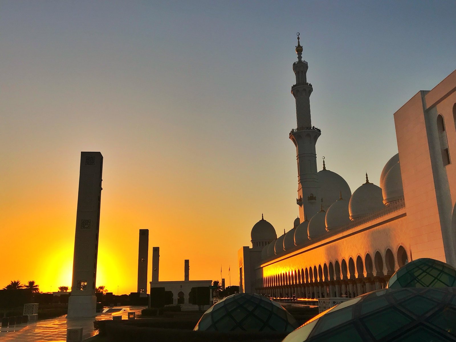 Sunset Sheikh Zayed Grand Mosque Abu Dhabi Nominated🙏🌞🙏