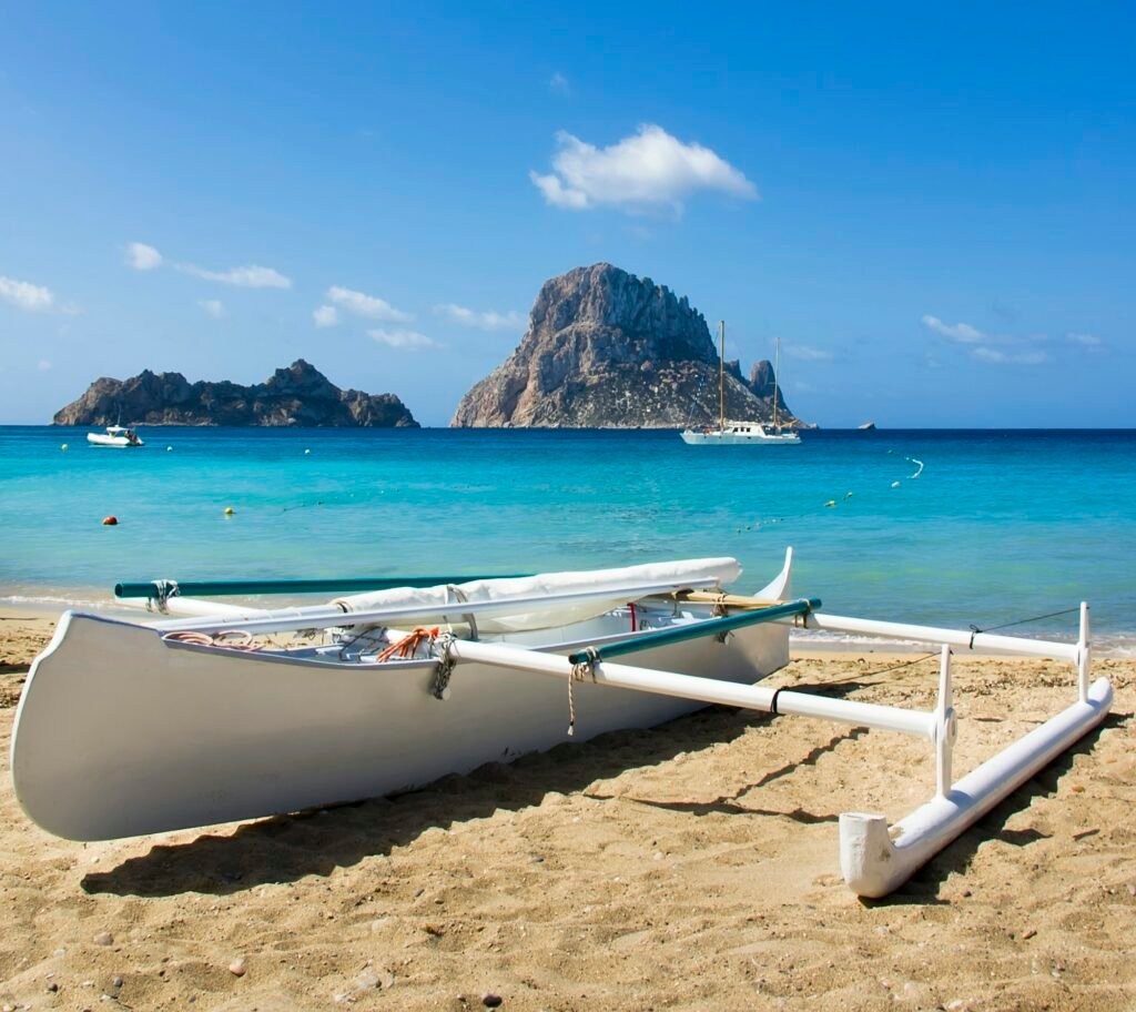 The sunning beaches of Ibiza