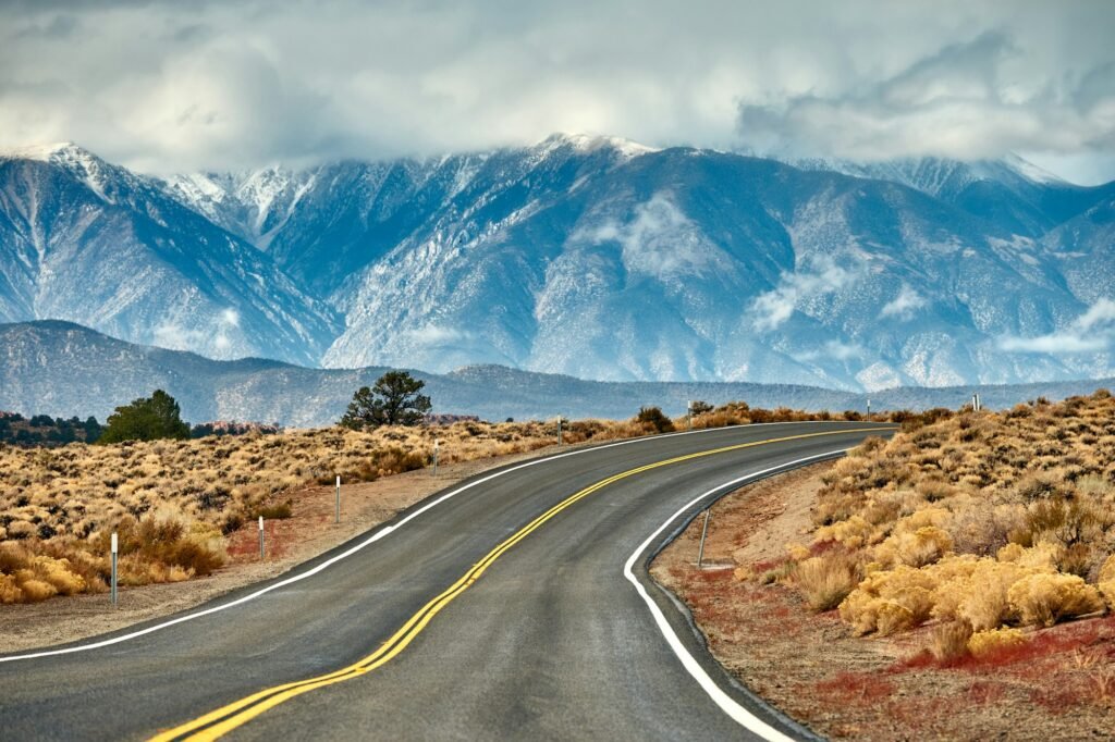 Open highway in California