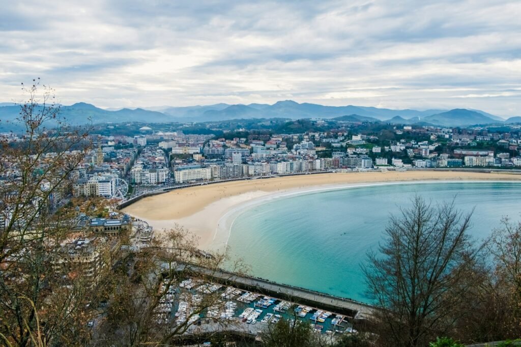 La Concha beach, in San Sebastian.