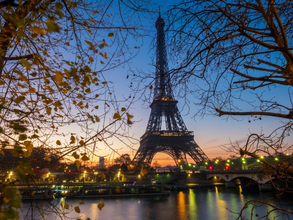 The Eiffel tower in Paris